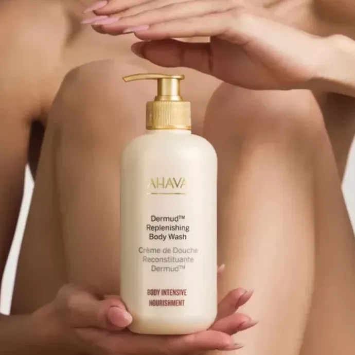 AhavaBoue de la Mer Morte Dermud Crème de Douche Reconstituante