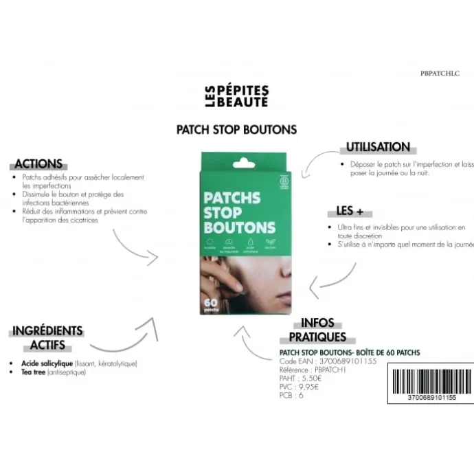 AhavaLes Pépites Beauté Patchs Stop Boutons