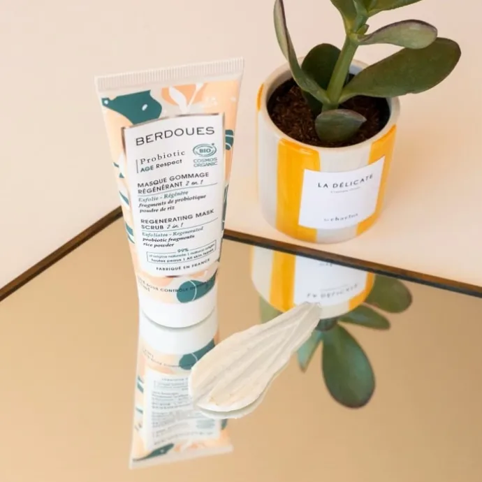 BerdouesProbiotic Age Respect Masque Gommage Régénérant 2 en 1