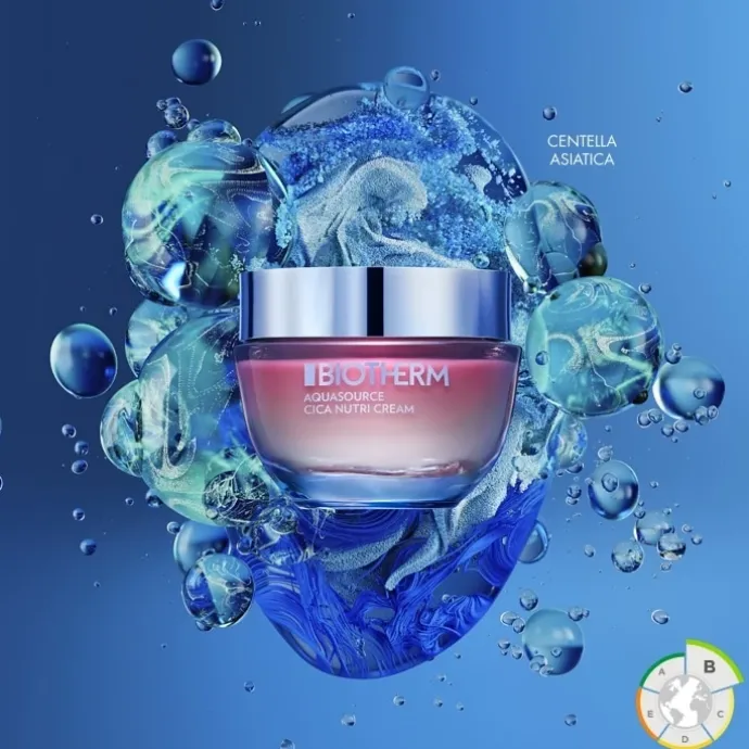 BiothermAquaSource Cica Nutri Crème Riche Hydratation 48H Peaux Sèches
