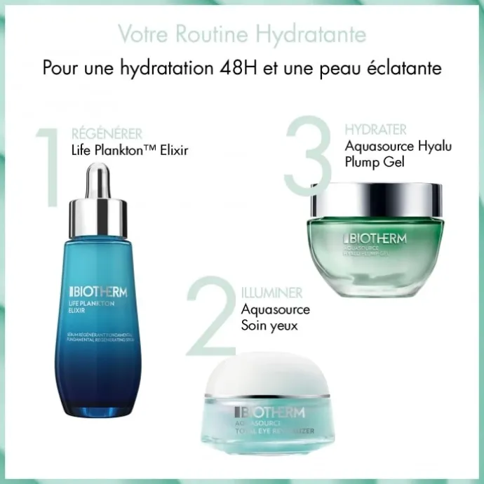 BiothermAquaSource Total Eye Revitalizer Gel-Crème Contour Des Yeux à la Caféine