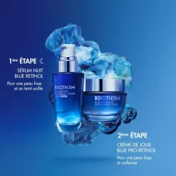 BiothermBlue Pro-Retinol Crème Hydratante Pro-Rétinol Anti-Âge et Anti-Rides