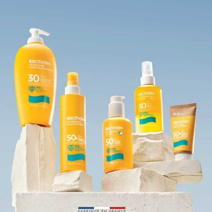 BiothermWaterlover Lait Solaire Hydratant SPF30 Haute Protection pour le Visage et le Corps