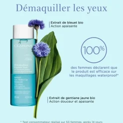 CLARINSDémaquillant Express Yeux Sensibles - Aux Extraits de Gentiane Jaune des Alpes & de Bleuet