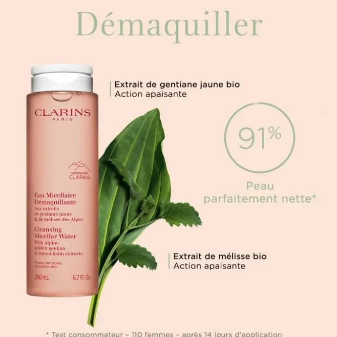 CLARINSEau Micellaire Démaquillante Peaux Sensibles