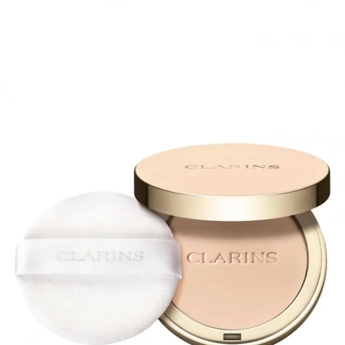 CLARINSEver Matte Compact Powder Poudre Compacte Matifiante Infusée Au Lait De Pêcher