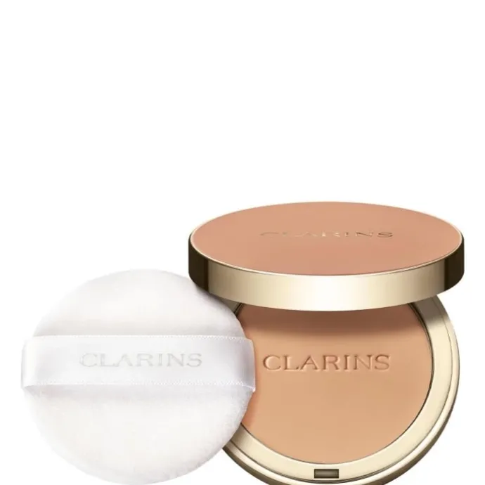 CLARINSEver Matte Compact Powder Poudre Compacte Matifiante Infusée Au Lait De Pêcher