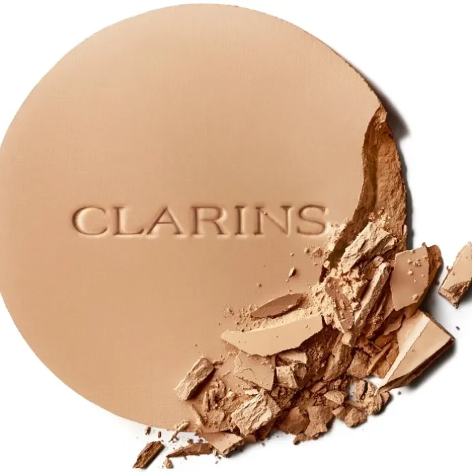 CLARINSEver Matte Compact Powder Poudre Compacte Matifiante Infusée Au Lait De Pêcher