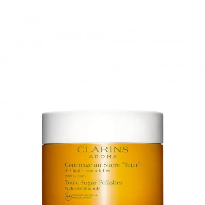 CLARINSGommage au Sucre "Tonic" Aux Huiles Essentielles - 99% d’Origine Naturelle