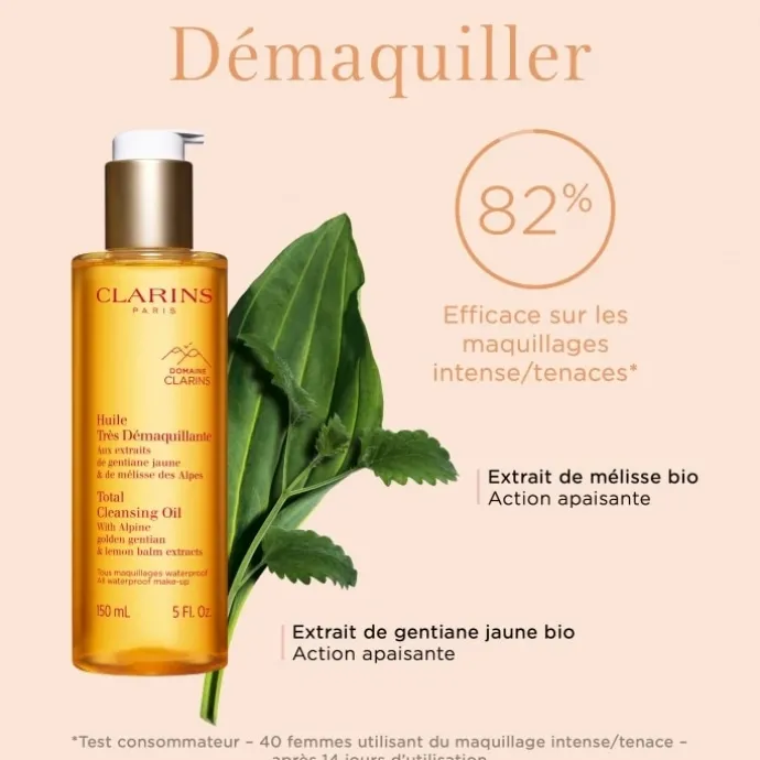 CLARINSHuile Très Démaquillante Aux Extraits de Gentiane Jaune et Mélisse des Alpes