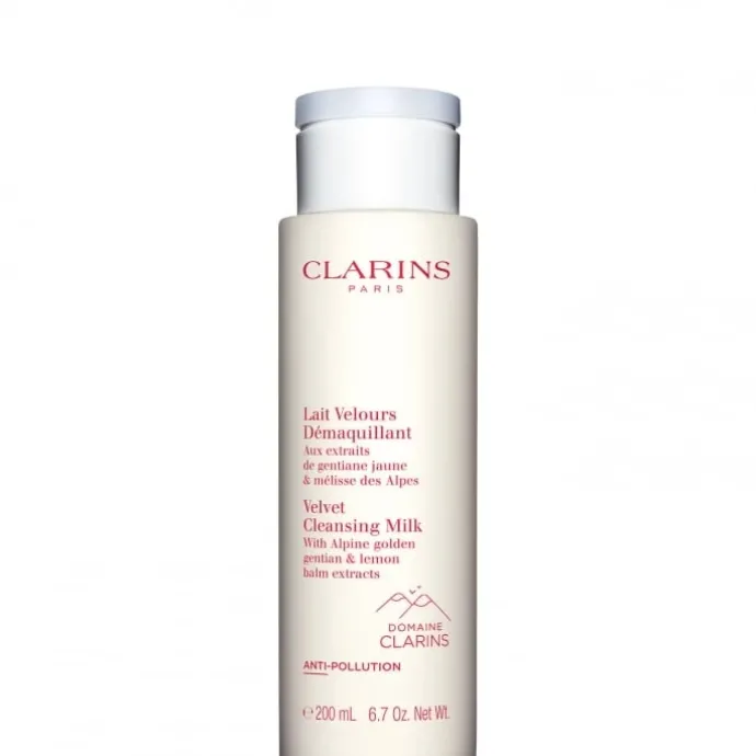 CLARINSLait Velours Démaquillant Aux Extraits de Gentiane Jaune & Mélisse des Alpes