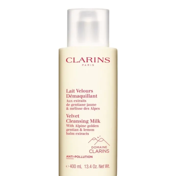 CLARINSLait Velours Démaquillant Aux Extraits de Gentiane Jaune & Mélisse des Alpes
