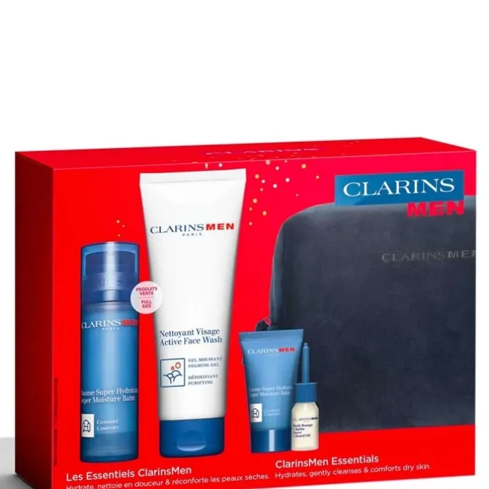 ClarinsMen Coffret Baume Super Hydratant & Nettoyant visage