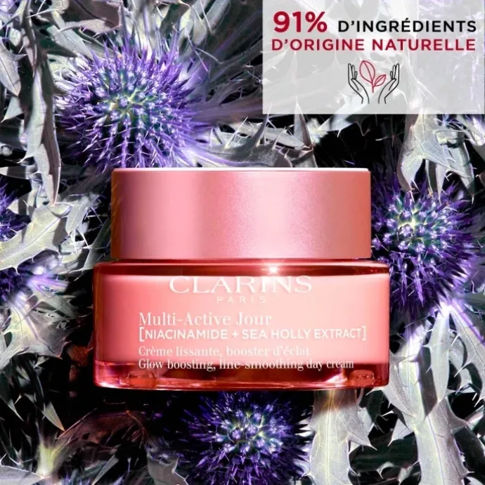 CLARINSMulti-Active Jour Crème lissante, booster d’éclat - Toutes Peaux