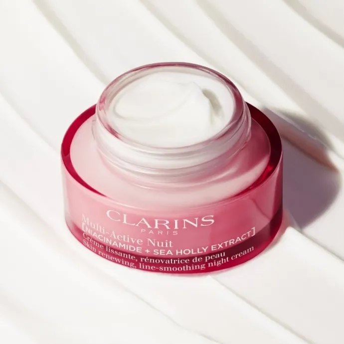 CLARINSMulti-Active Nuit Crème lissante, rénovatrice de peau – Peaux sèches