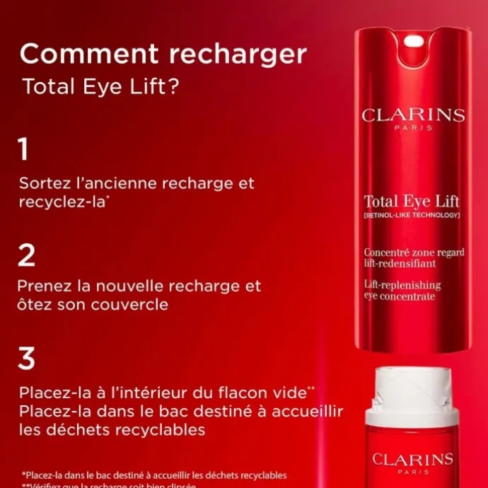 CLARINSTotal Eye Lift - Contour des yeux anti-âge Soin yeux anti-rides - Recharge