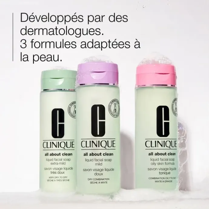CLINIQUEAll About Clean™ Savon Visage Liquide Doux - Peaux sèches à mixtes