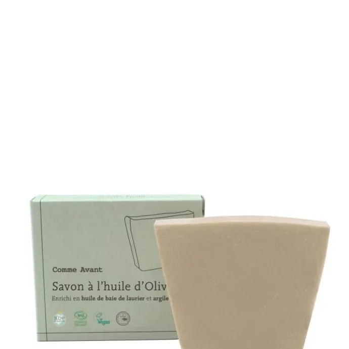 Comme AvantSavon Naturel A L'Huile d'Olive Enrichi en Huile de Baie de Laurier et Argile Verte