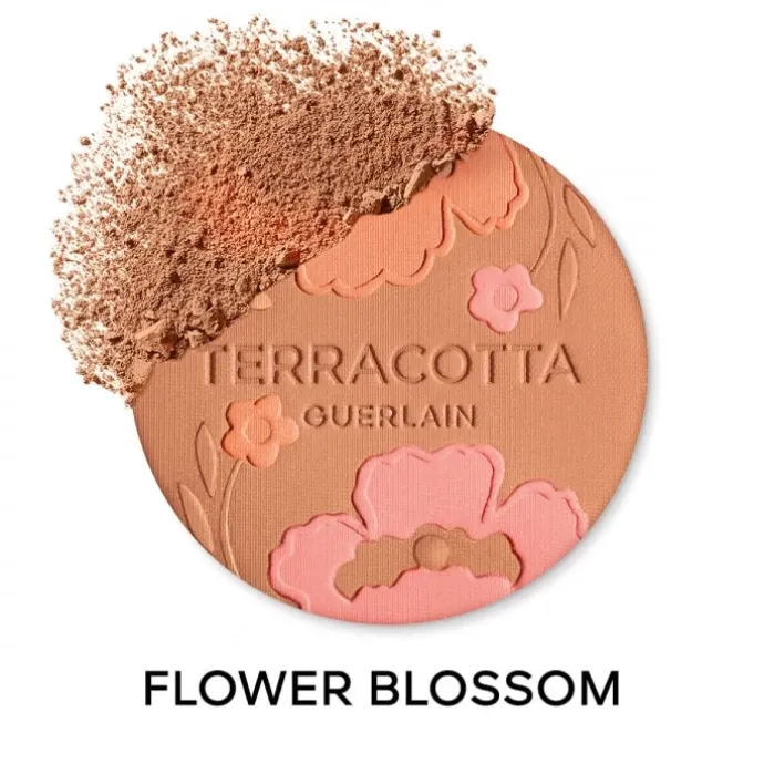 GUERLAINTerracotta Flower Blossom La Poudre Éclat Bonne Mine Naturelle- Édition Limitée - 96% d’ingrédients d’origine naturelle
