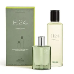 HERMÈSH24 Herbes Vives                Eau de Parfum Vaporisateur de Voyage et Recharge