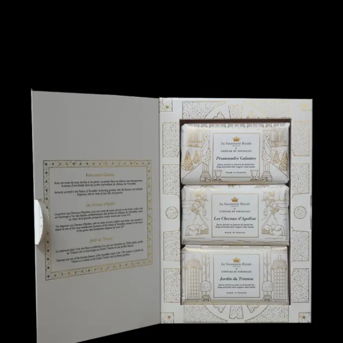 La Savonnerie RoyaleChâteau de Versailles Coffret 3 Savons Solides Naturels Parfumés