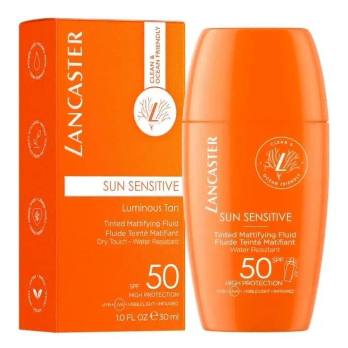 LANCASTERSun Sensitive Fluide Teinté & Matifiant SPF50