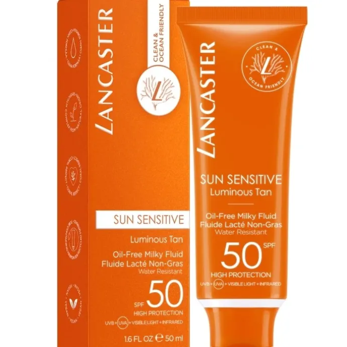 LANCASTERSun Sensitive Fluide Lacté Non-Gras Visage SPF50