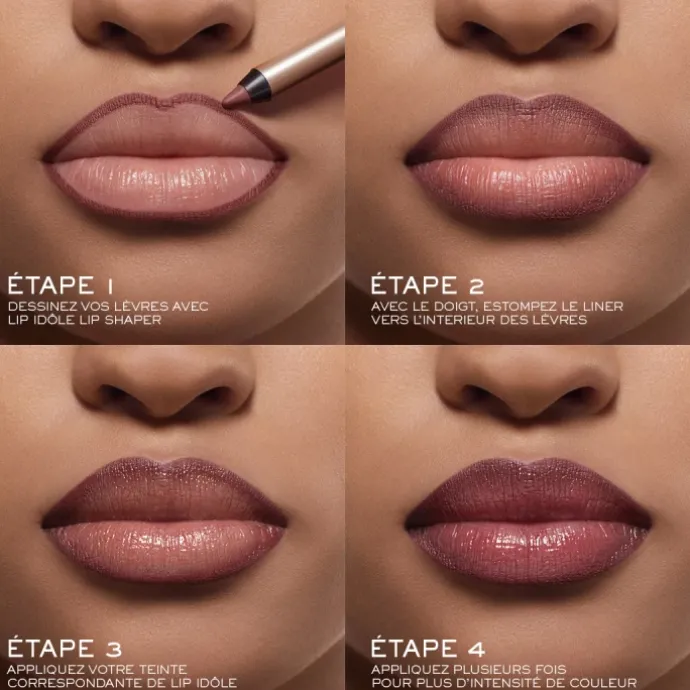 LANCÔMELip Idôle Crayon à Lèvres Fini Mat Crémeux Précision et Longue Tenue