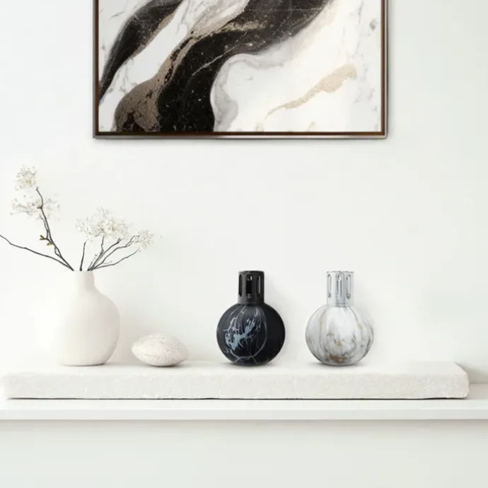 Maison Berger Paris Lampe Marbrure Blanche