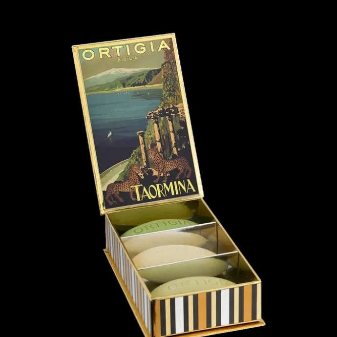 Ortigia SiciliaCity Box Taormina Coffret 3 Savons Parfumés