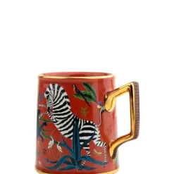 Ortigia SiciliaJungle Corallo Mug en Céramique