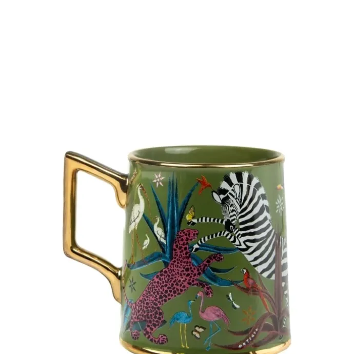 Ortigia SiciliaJungle Green Mug en Céramique