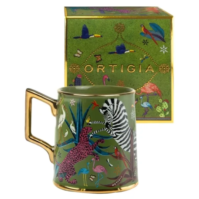 Ortigia SiciliaJungle Green Mug en Céramique