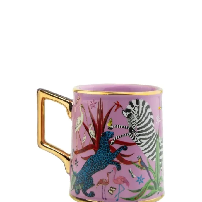 Ortigia SiciliaJungle Pink Mug en Céramique