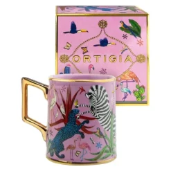 Ortigia SiciliaJungle Pink Mug en Céramique