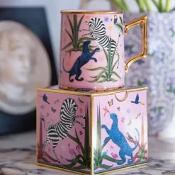 Ortigia SiciliaJungle Pink Mug en Céramique