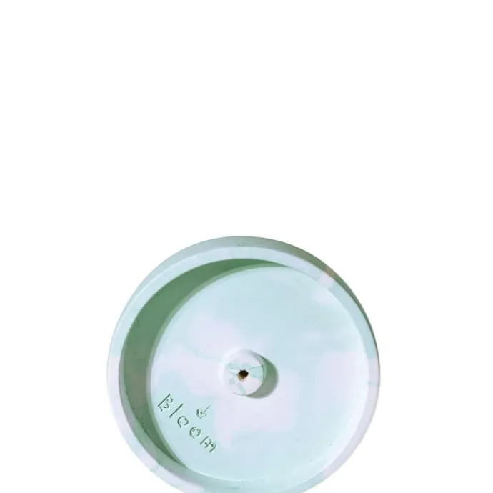 Porte Encens Bloom Vert Marbré en Béton