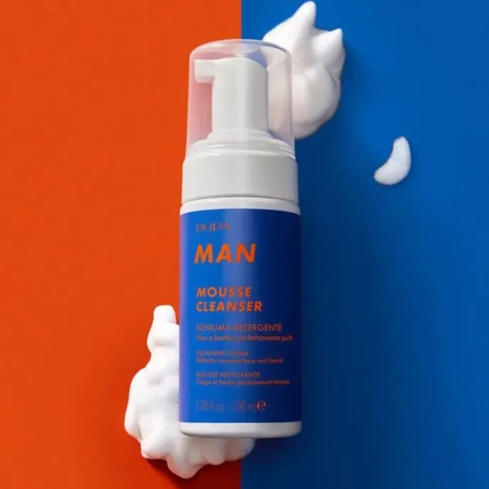 Pupa Man Mousse Nettoyante Visage et Barbe