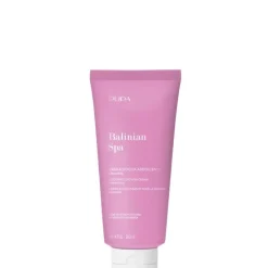 PupaBalinian Spa Crème Adoucissante Pour la Douche à Base de Sel Blanc de Bali et d’Extrait de Nymphéa.