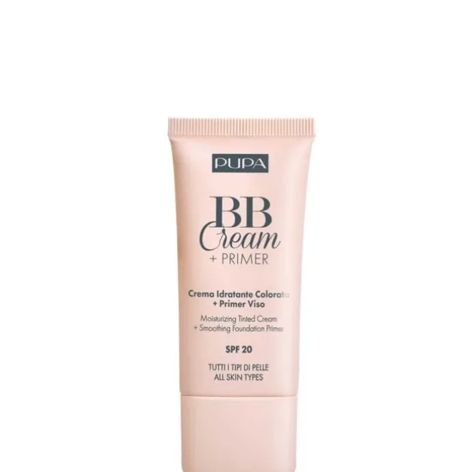 PupaBB Cream + Primer Tout Type de Peau Crème Hydratante Teintée + Base de Pré-maquillage