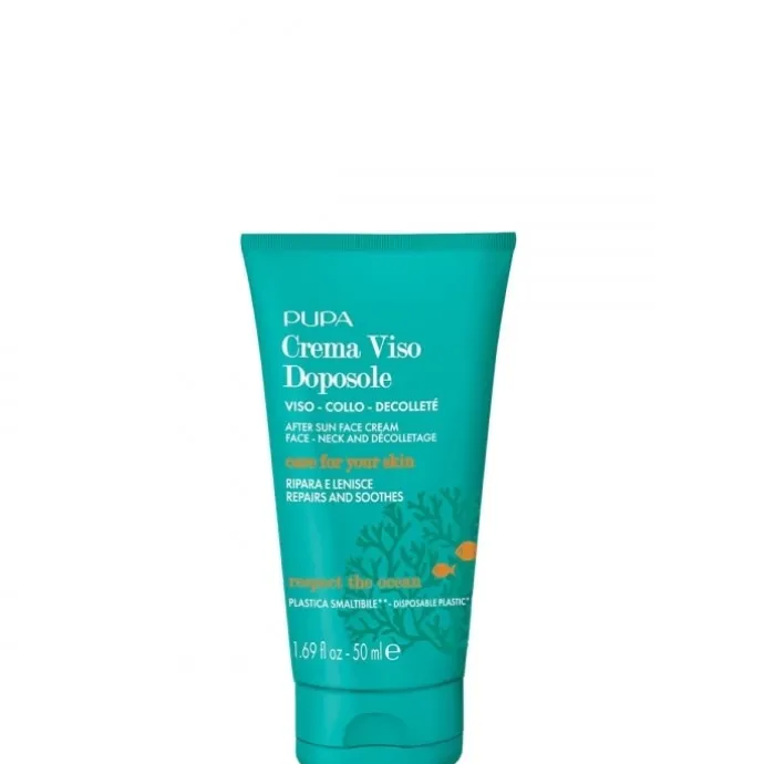 PupaCrème Après-Soleil Multifonction Pour le Visage, Cou & Décolleté Hydratante & Reconstituante