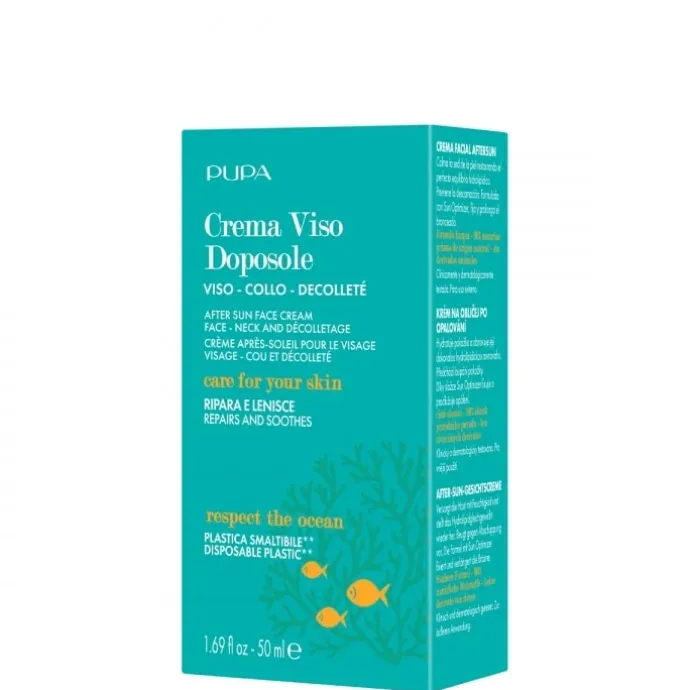 PupaCrème Après-Soleil Multifonction Pour le Visage, Cou & Décolleté Hydratante & Reconstituante