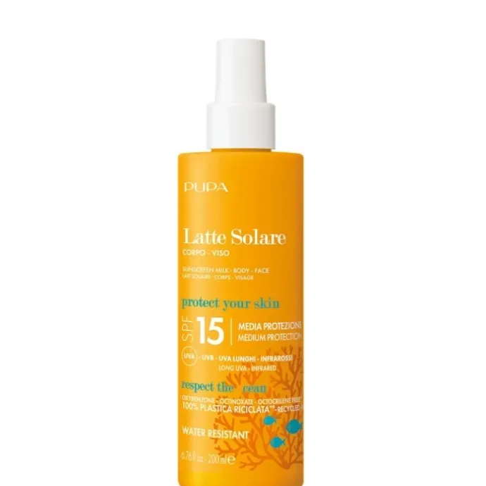 PupaLait Solaire Multifonction SPF 15 Visage & Corps Moyenne Protection UVA - UVB - Infrarouges