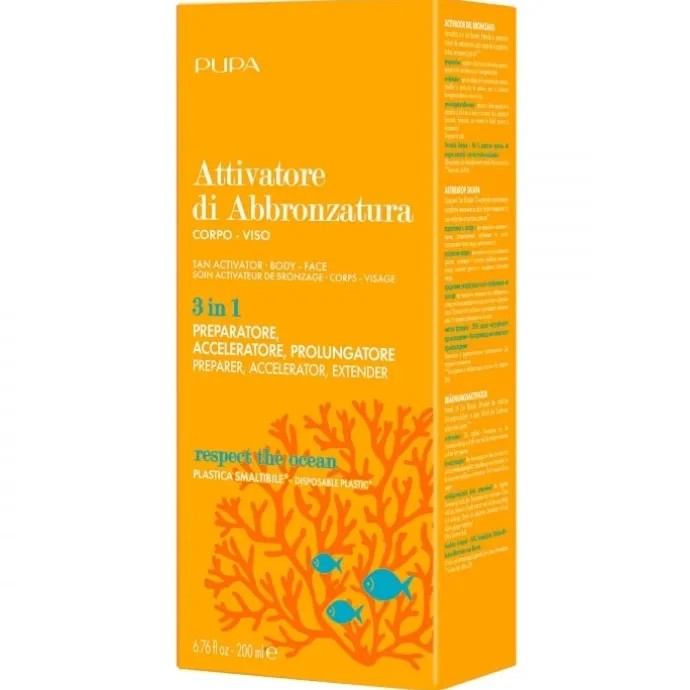 PupaSoin Activateur De Bronzage Corps Visage Activateur de bronzage 3 en 1