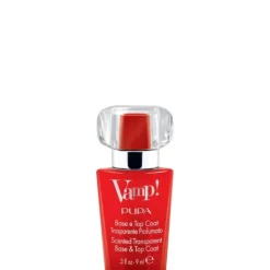 PupaVamp! Base et Top Coat Transparent et Parfumé Base et Top Coat transparent et parfumé, fragrance rouge