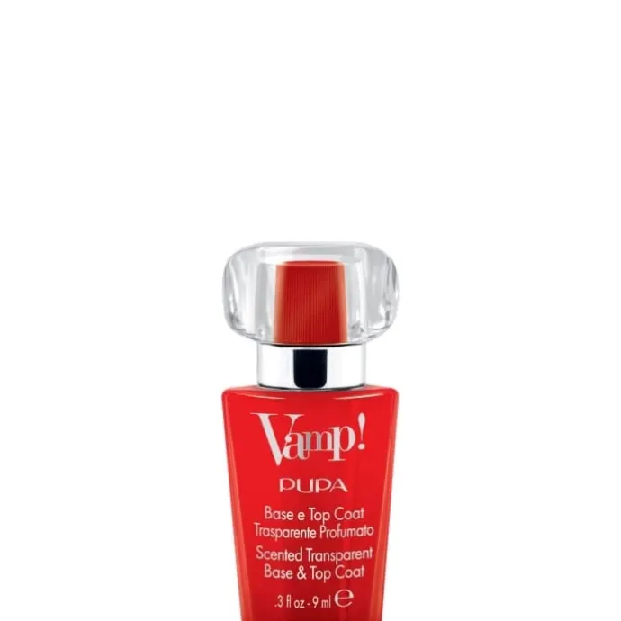 PupaVamp! Base et Top Coat Transparent et Parfumé Base et Top Coat transparent et parfumé, fragrance rouge