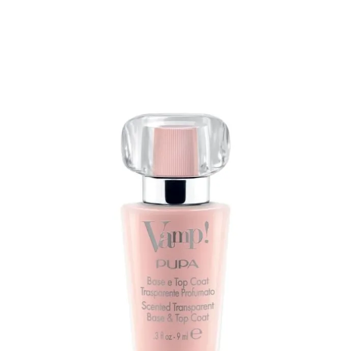 PupaVamp! Base et Top Coat Transparent et Parfumé Base et Top Coat transparent et parfumé, fragrance rose