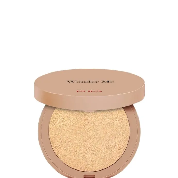 PupaWonder Me Glow Enlumineur Compact pour le Visage Zéro Effet Poudre