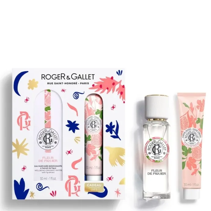 Roger&GalletFleur de Figuier Coffret Eau Parfumée Bienfaisante - Crème Mains