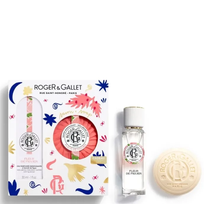 Roger&GalletFleur de Figuier Coffret Eau Parfumée Bienfaisante - Savon Parfumé